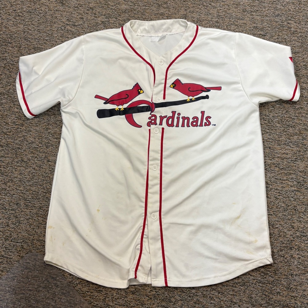 Vintage St Louis Cardinals‎ Baseball Jersey Mens L White Red Number 2